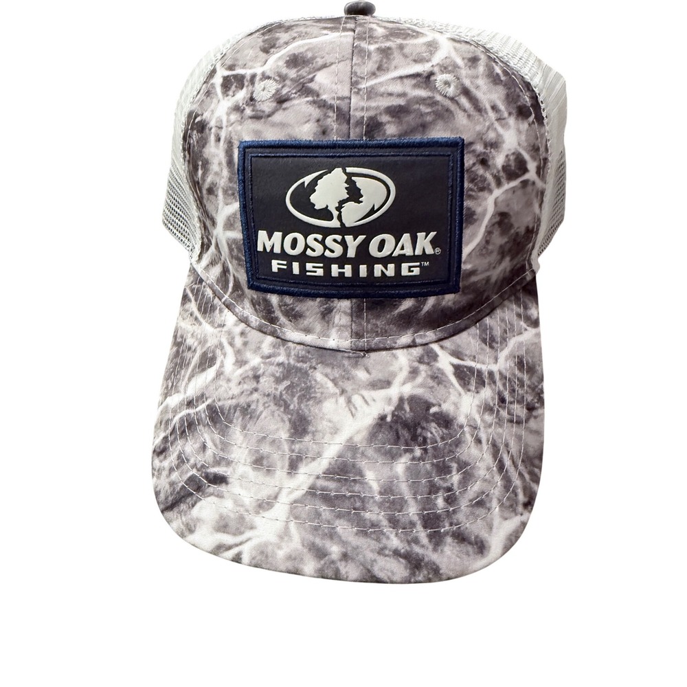 Mossy Oak Fishing‎ Camo Mesh Trucker Hat One Size Fits Most